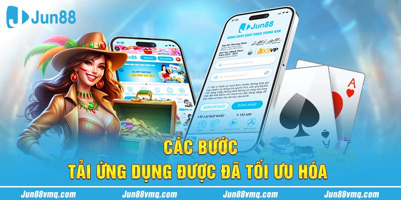 Các bước tải ứng dụng đã được tối ưu hóa